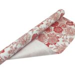 ROLO PAPEL PEONIA 70CMX25MTS COR:VERMELHO