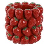 JARRA DECORATIVA MORANGOS CERAMICA