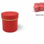 CAIXA RED. PACK C/6UNIDS COR:VERMELHO