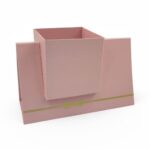 CAIXA QUAD. 12X12 C/SUPORTE COR:ROSA