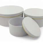 CONJ.3 CAIXAS C/FIO OURO COR:BRANCO