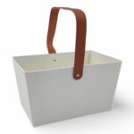 CESTA CARTAO C/ALÇA COR:BRANCA