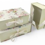 CONJ.3 CAIXAS LIVRO COR:CREME