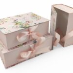 CONJ.3 CAIXAS LIVRO COR:ROSA