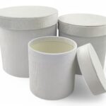 CONJ.3 CAIXAS VELUDO COR:BRANCA