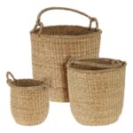 CESTO FIBRA NATURAL CONJ.3