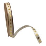 FITA TECIDO C/CORAÇOES 1CMX20MTS COR:BEGE