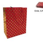 SACO PAPEL C/CORAÇOES COR:VERMELHO