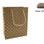 SACO PAPEL C/CORAÇOES COR:KRAFT