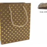 SACO PAPEL C/CORAÇOES COR:KRAFT