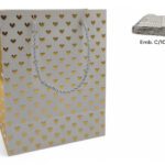 SACO PAPEL C/CORAÇOES COR:BRANCO