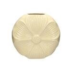 CERAMICA- JARRA FLOR COR:BEGE
