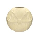 CERAMICA- JARRA FLOR COR:BEGE