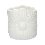 CERAMICA- VASO BLOOMY COR:BRANCO