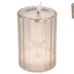 VELA C/1 LED VIDRO COR:DOURADO