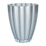 VIDRO- VASO BLOMM COR:PRATA