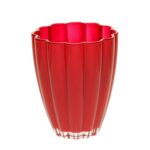 VIDRO- VASO BLOMM COR:VERMELHO