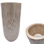 CERAMICA-JARRAO KANSAS COR:BEGE/OURO