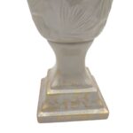 CERAMICA-JARRA CALICE GRD. COR:BEGE/OURO