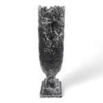 CERAMICA-JARRA CALICE GRD. COR:PRETO/PRATA