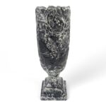 CERAMICA-JARRA CALICE PEQ. COR:PRETO/PRATA