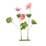 CENARIO FLOR ROSAS C/TREVOS ALT. 80CM