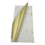 FOLHA CELOFANE 20UNID COR:BRANCO/OURO