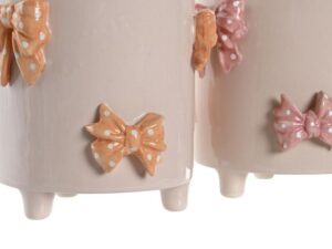 VASO CERAMICA C/LAÇOS SORTIDOS