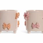 VASO CERAMICA C/LAÇOS SORTIDOS