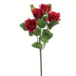 ARTIFICIAL- HASTE C/5 ROSITAS COR:VERMELHO