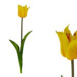 ARTIFICIAL- PE TULIPA ABERTA COR:AMARELO