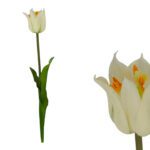 ARTIFICIAL- PE TULIPA ABERTA COR:BRANCO