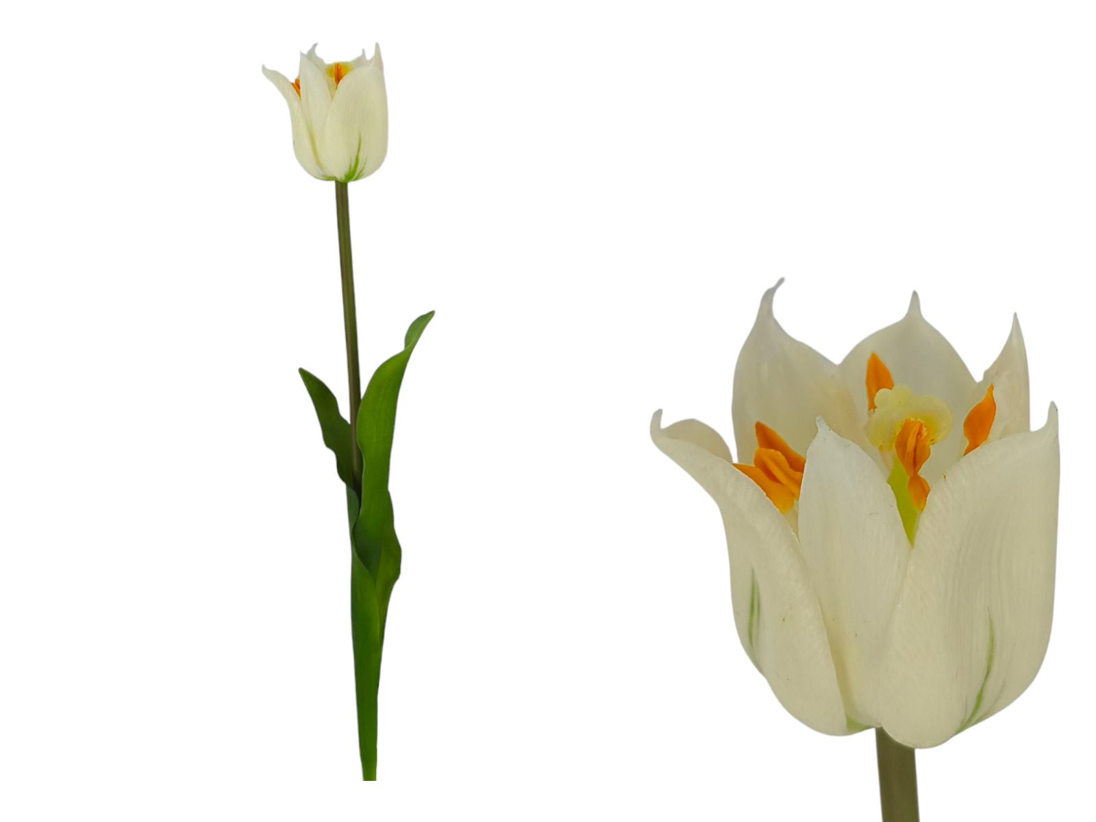 2749-11. ARTIFICIAL- PE TULIPA ABERTA COR:BRANCO - Image 1
