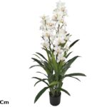 PLANTA ARTIFICIAL "CYMBIDIUM" COR:BRANCO