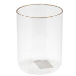 CILINDRO VIDRO C/FIO OURO