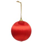 BOLA TERCIOPELO 8CM COR:VERMELHO