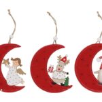 PENDULO LUA C/FIGURAS NATAL MDF