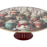 SUPORTE PARA BOLOS NATAL PLASTICO