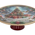 SUPORTE PARA BOLOS NATAL PLASTICO