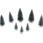 CONJUNTO 8 ARVORES NATAL 10CM