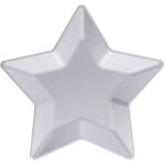 PRATO ESTRELA PLASTICO COR:PRATA