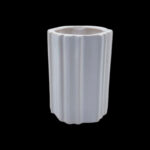 CERAMICA- JARRA CILINDRICA COR:BRANCO