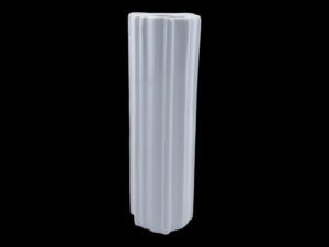 CERAMICA- JARRA CILINDRICA COR:BRANCO