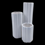 CERAMICA- JARRA CILINDRICA COR:BRANCO