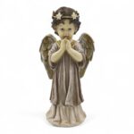 ANJO EM PE BEGE ESC. C/LUZ