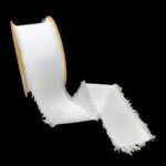 FITA C/BORDA DESFIADA 5CMX10MT COR:BRANCO