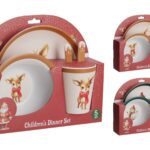 CONJ. JANTAR MELAMINA 5PÇS NATAL