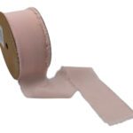 FITA C/BORDA DESFIADA 5CMX10MT COR:ROSA BEBE