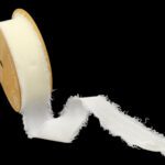FITA C/BORDA DESFIADA 3CMX10MT COR:CREME