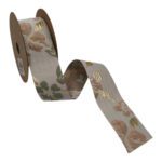 FITA GRAVADA FLORIDA 4CMX10MT COR:BEGE